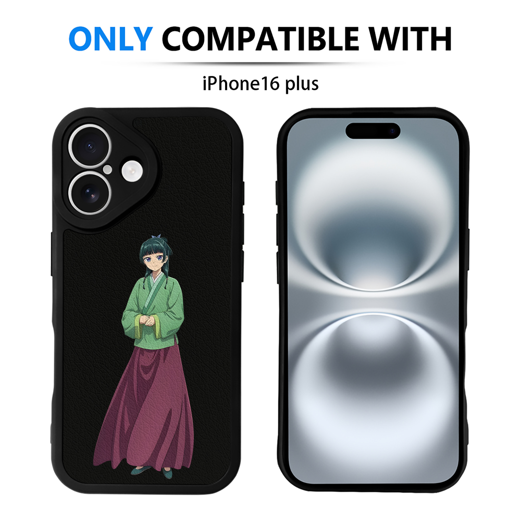 （画像用） 薬屋のひとりごと The Apothecary Diaries 【iPhone 16シリーズ対応】シリコンスマホケース（レザー調） 材質：シリコン